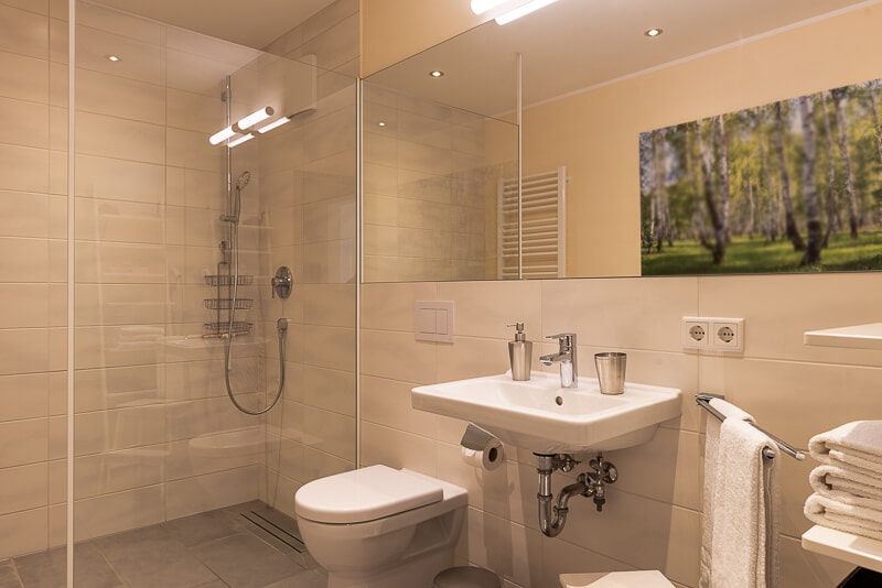Ferienwohnung Apfel Badezimmer