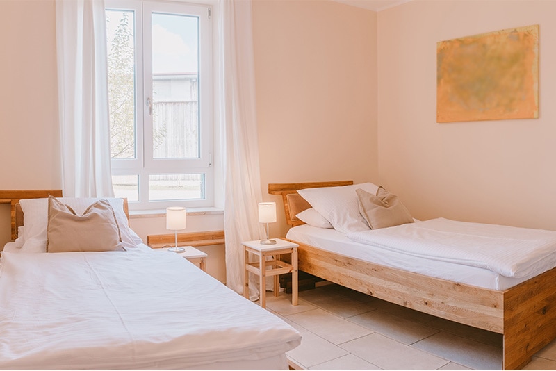 Ferienwohnung Eiche Schlafzimmer