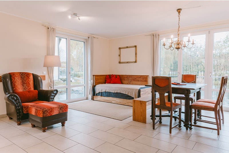 Ferienwohnung Esche Wohnzimmer