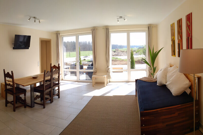 pear vacation apartment living room gut mischenried