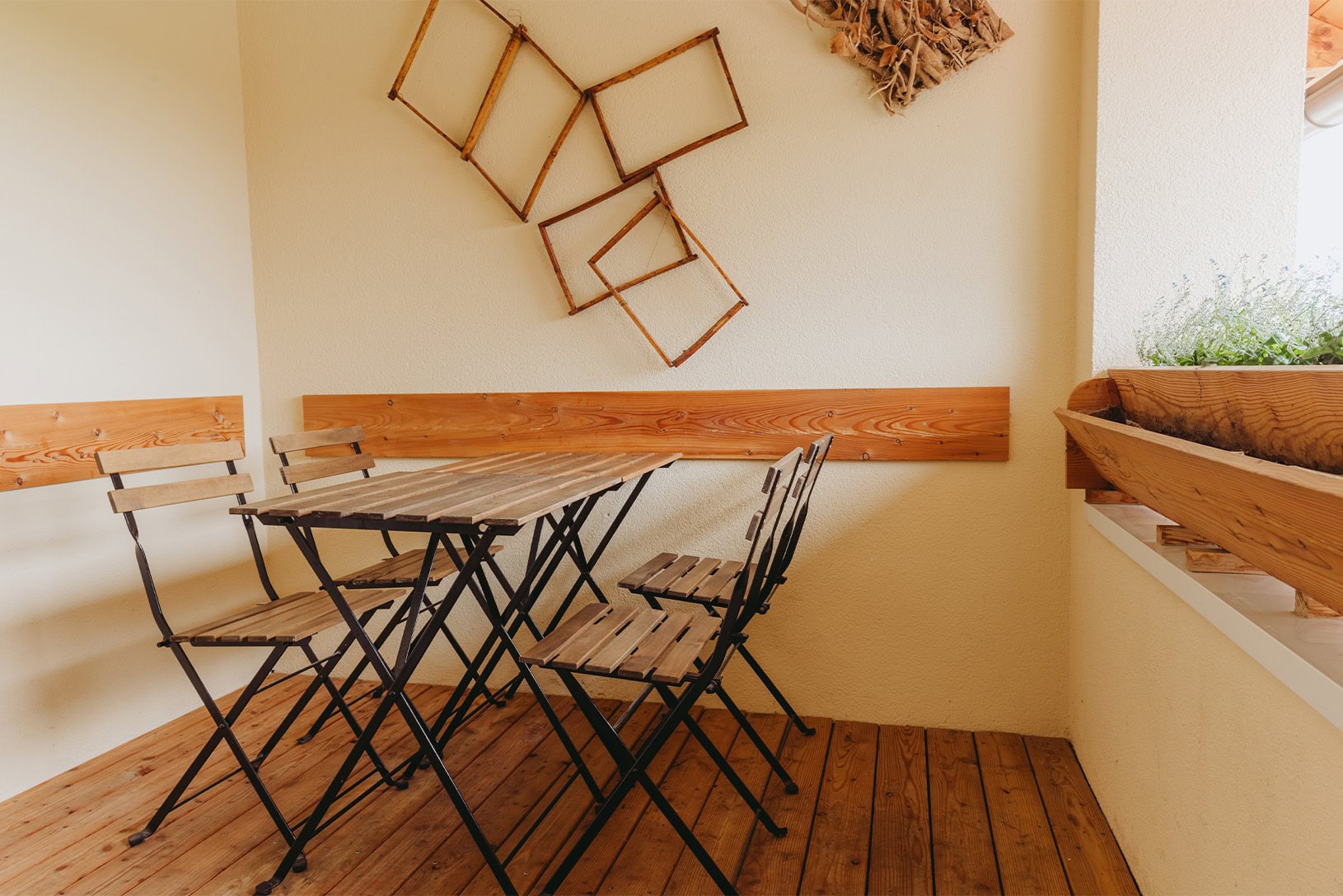 Ferienwohnung Birne Balkon