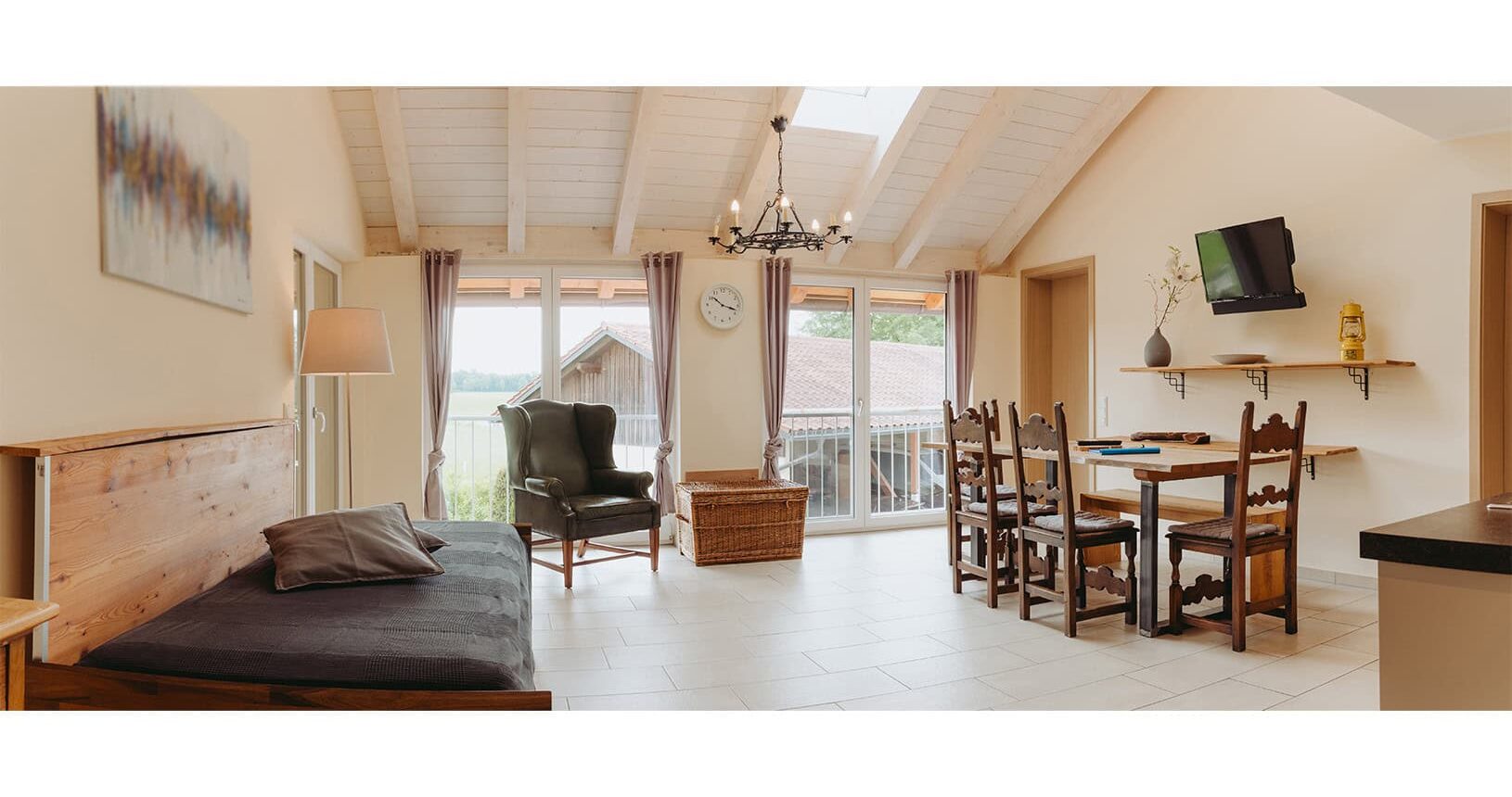 Ferienwohnung Birne Wohnzimmer
