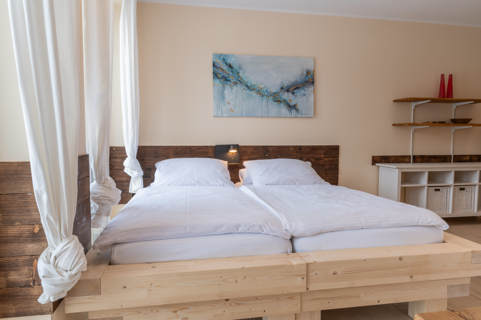 Schlafzimmer Ferienwohnung Birke